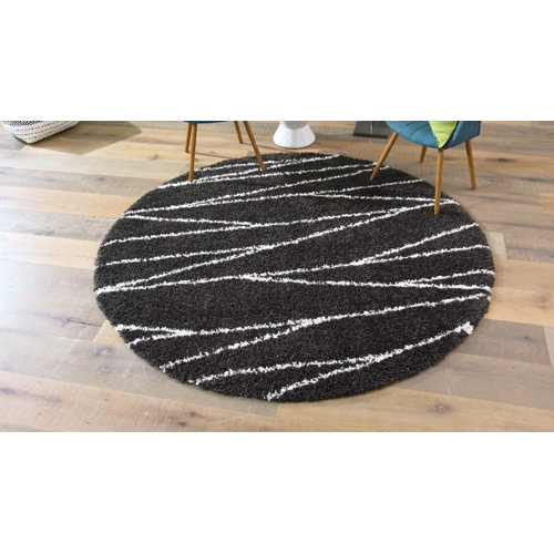 Hashtag Home Abrahams Geometric Black/White Area Rug & Reviews Wayfair